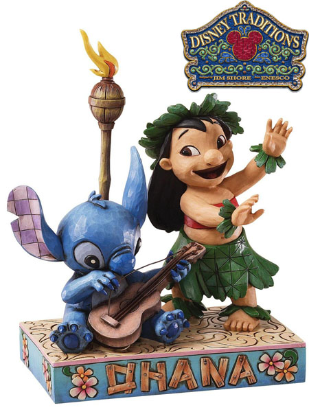 Disney Traditions Lilo and Stitch Luau Statue